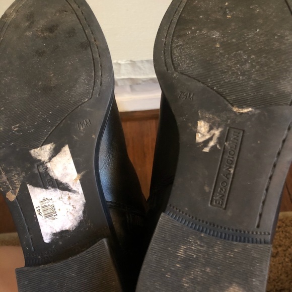 Enzo Angiolini Black and Brown Leather Boots - Picture 6 of 7